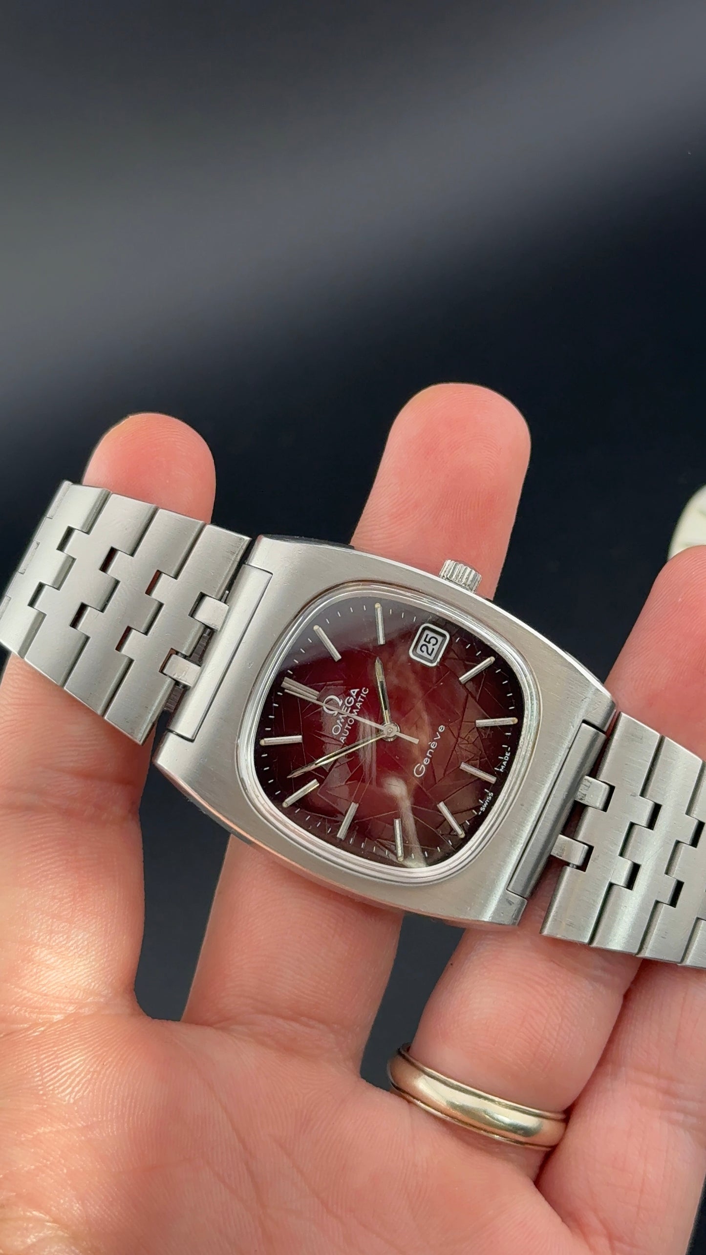 Omega Jumbo spider dial