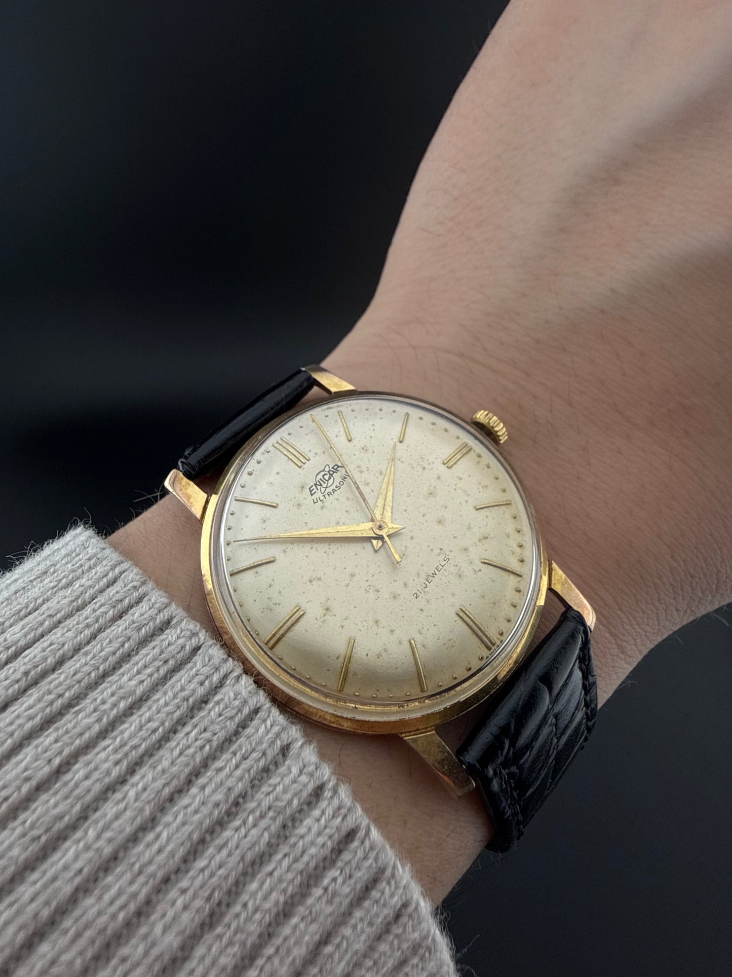 Reloj Enicar Ultrasonic vintage