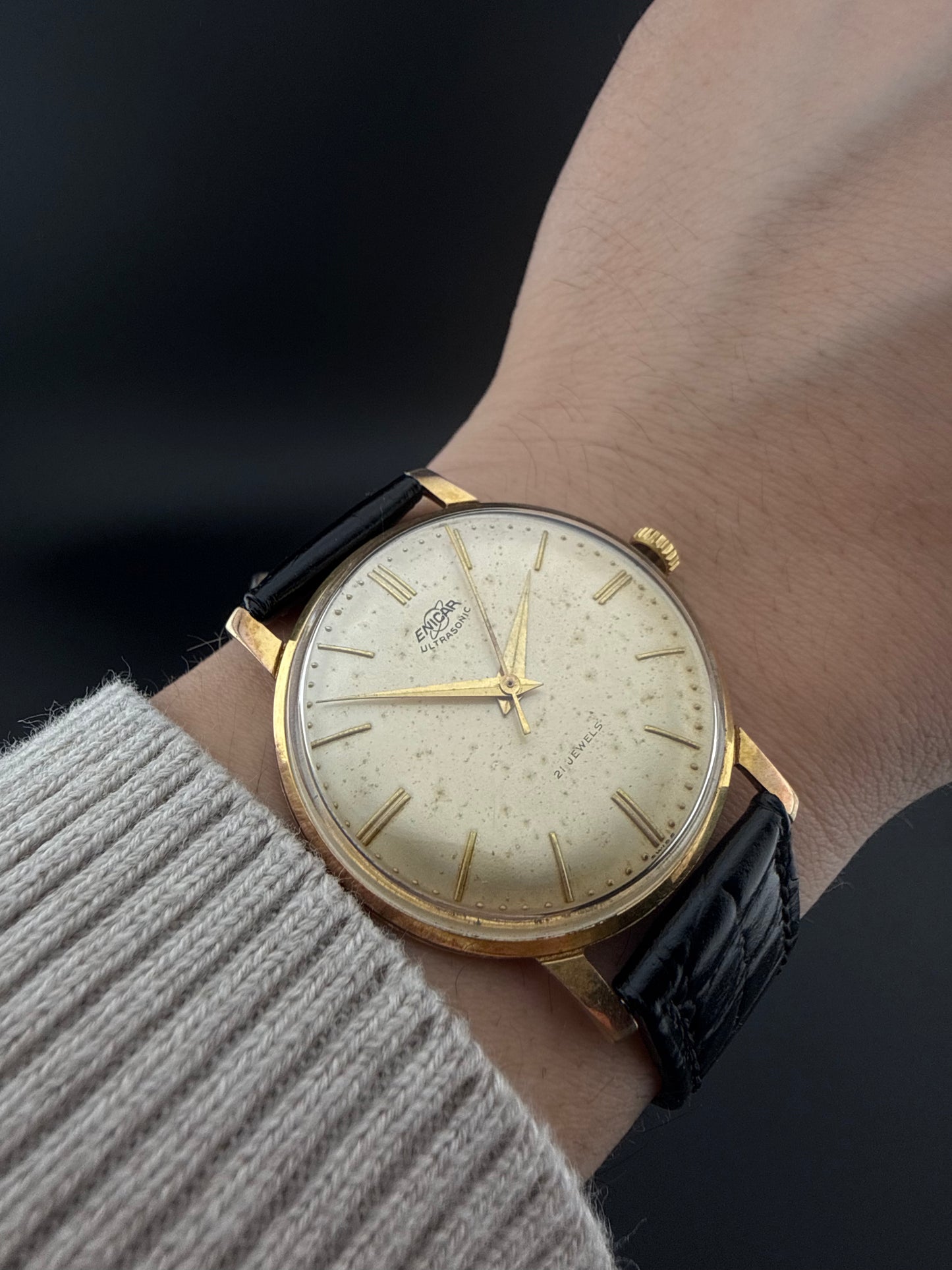 Reloj Enicar Ultrasonic vintage