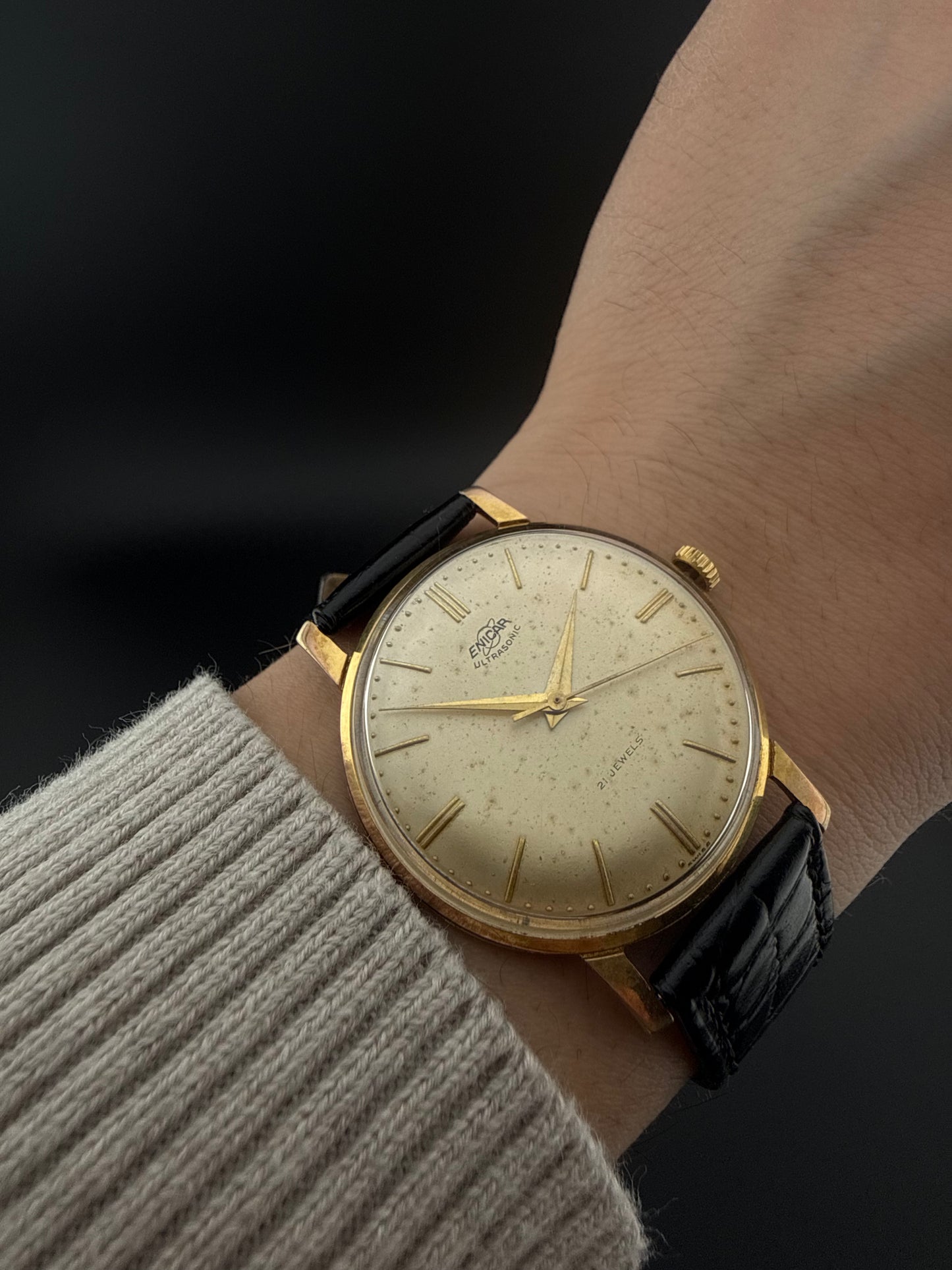 Reloj Enicar Ultrasonic vintage