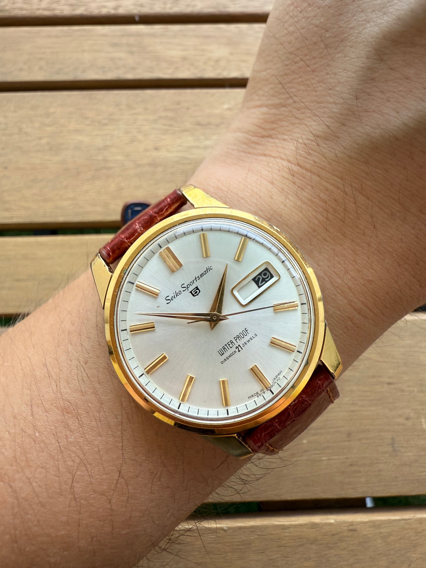 Seiko Sportsmatic gold
