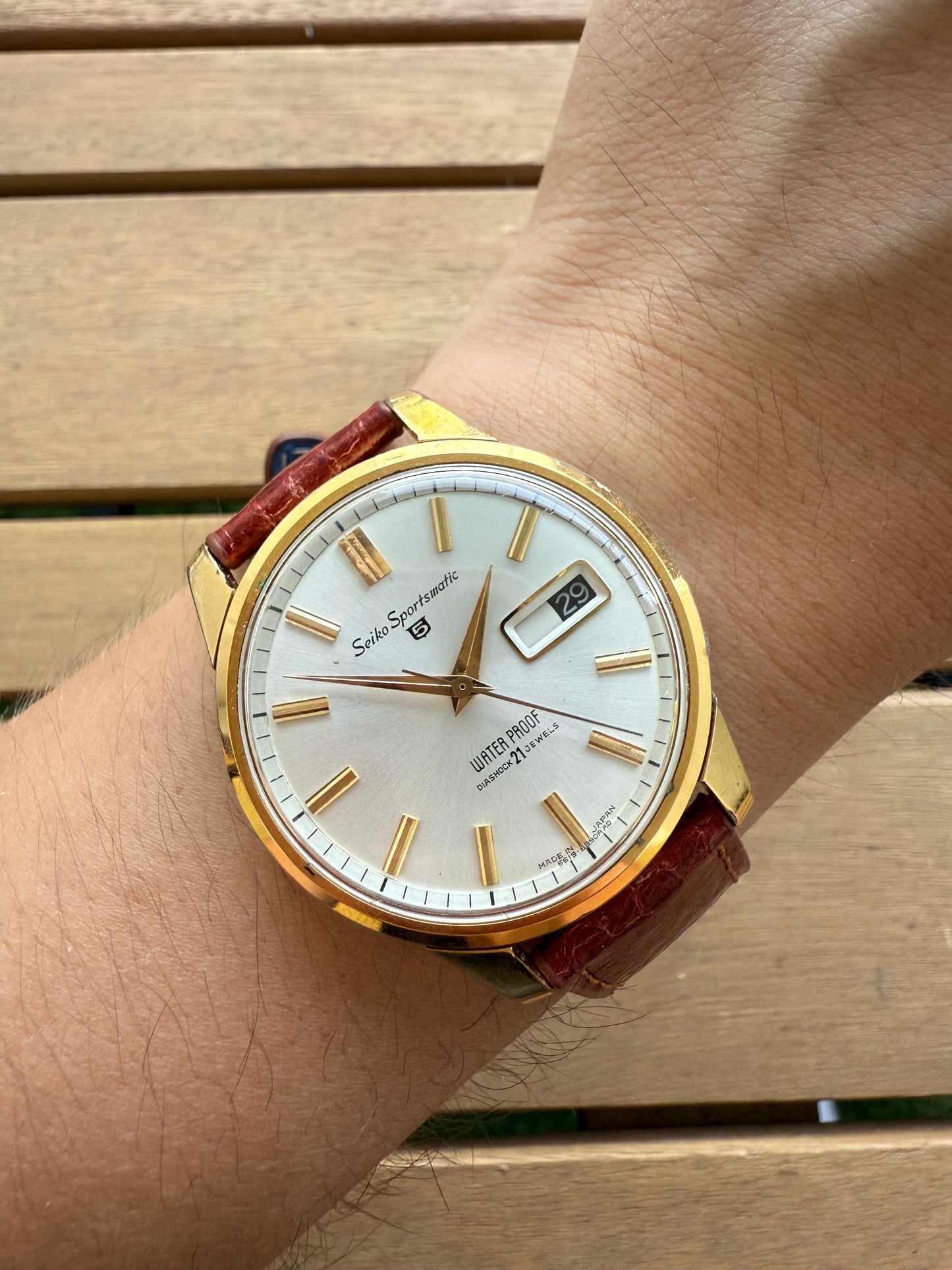 Seiko Sportsmatic gold