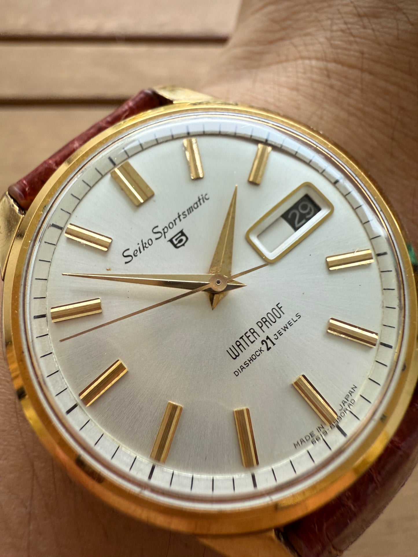 Seiko Sportsmatic gold
