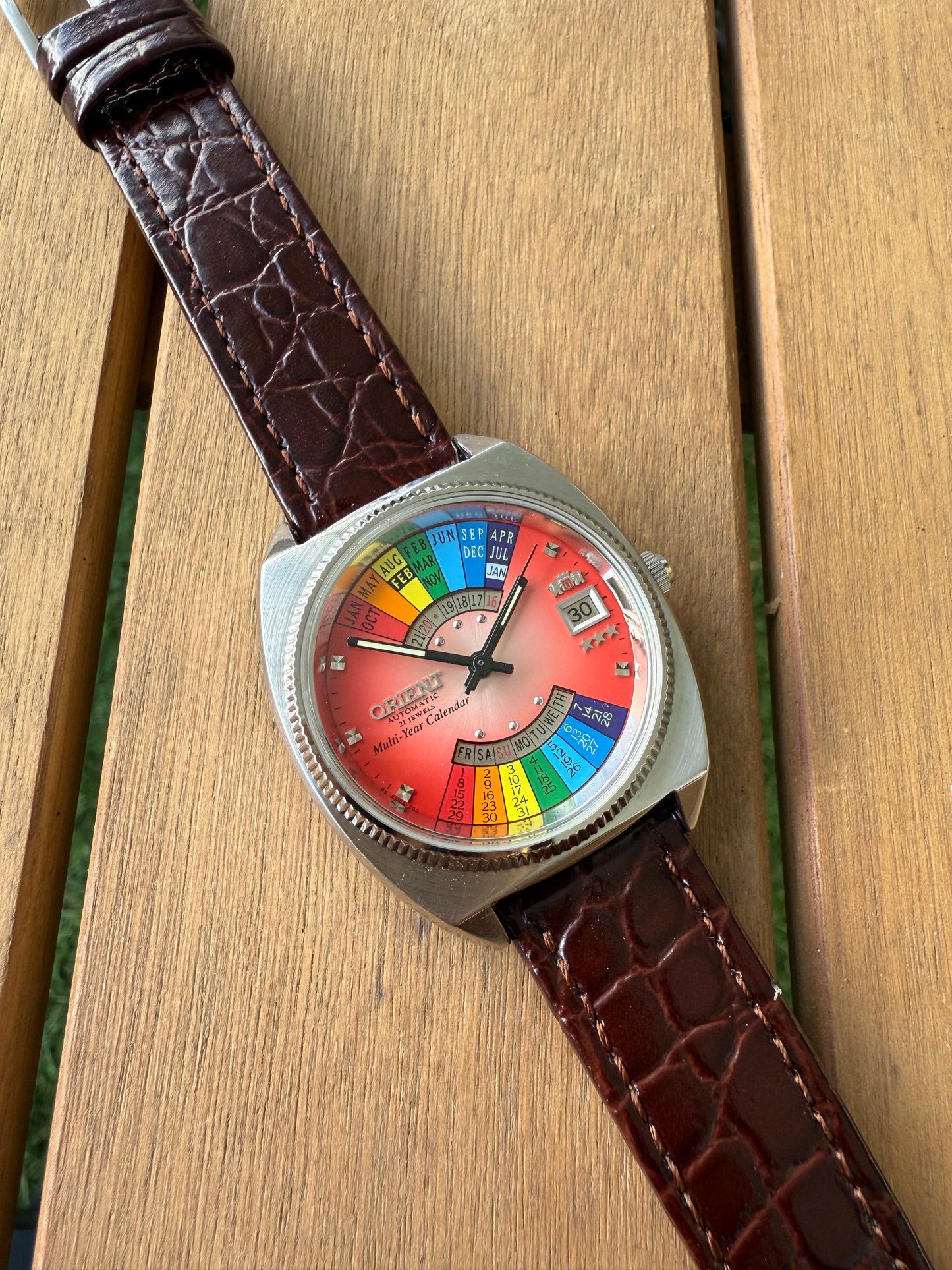 Reloj Orient Arcoíris raro